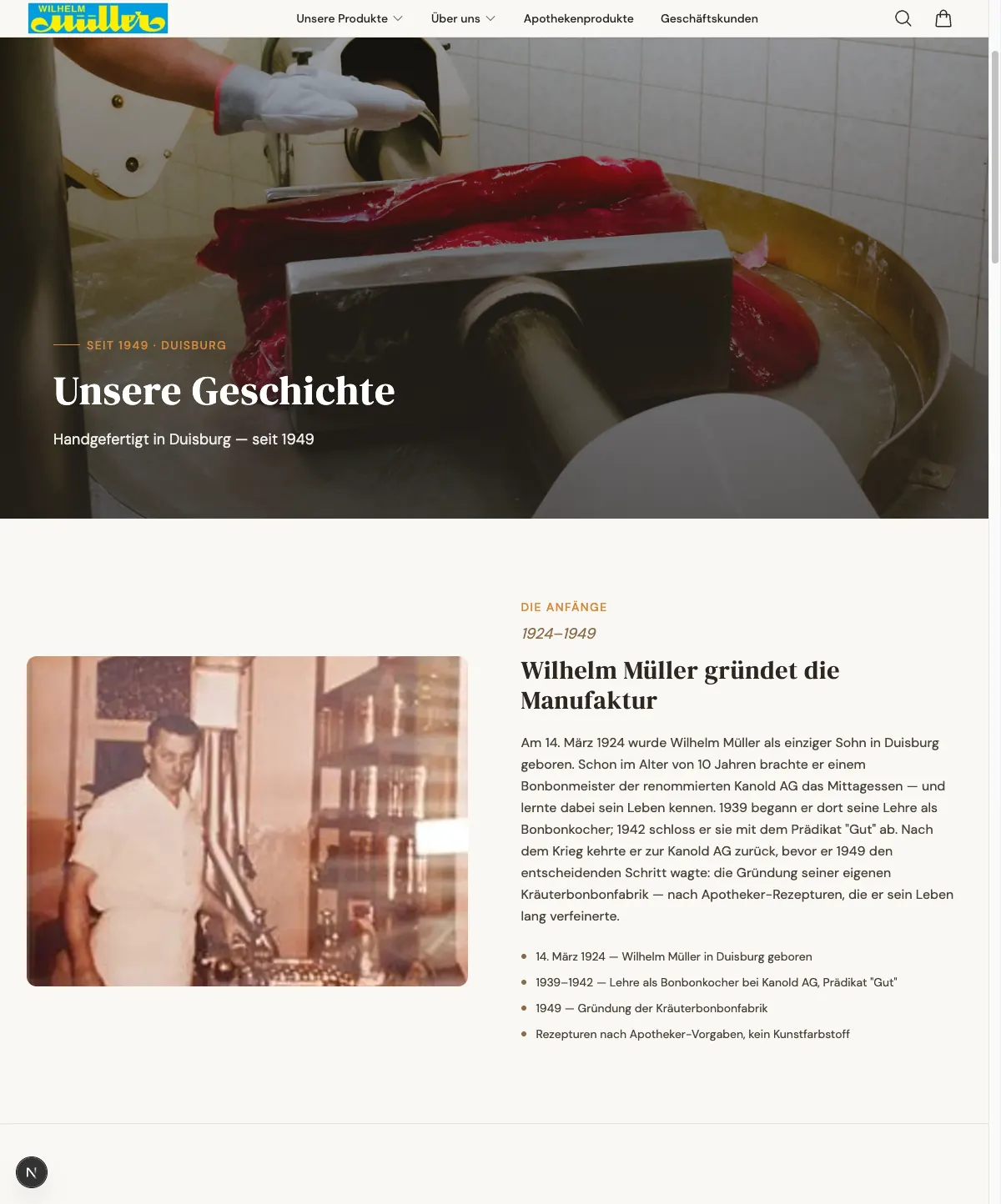 Die Firmengeschichte — von 1924 bis heute, agentisch aufbereitet aus vorhandenen Dokumenten